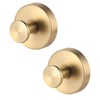 金色：Shower Suction Cup Hooks, 2-Pack Shower Hooks for Bathroom, Kitchen,