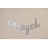 All About Details Engaged Cursive Banner, Engagement, Bridal Shower, Party