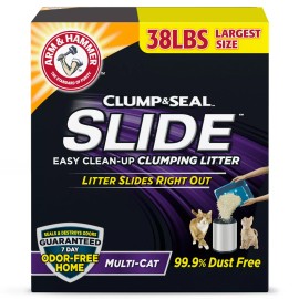 Arm & Hammer Slide Easy Clean-Up Clumping Non-Stick Multi-Cat Litter 14-38 lb   - 38 Lbs