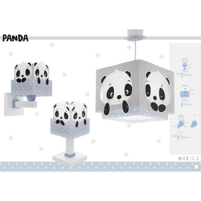 Dalber Children's Wall Lamp, Children's Lamp, Children's Room, Clouds, Animals,