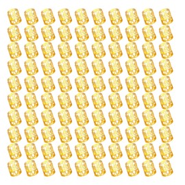 Pack of 100 hair accessories for braids, for hair dreadlocks, jewellery for hair, hair pendants for women, hair braiding tool, adjustable metal, fashionable, durable, exquisite, golden