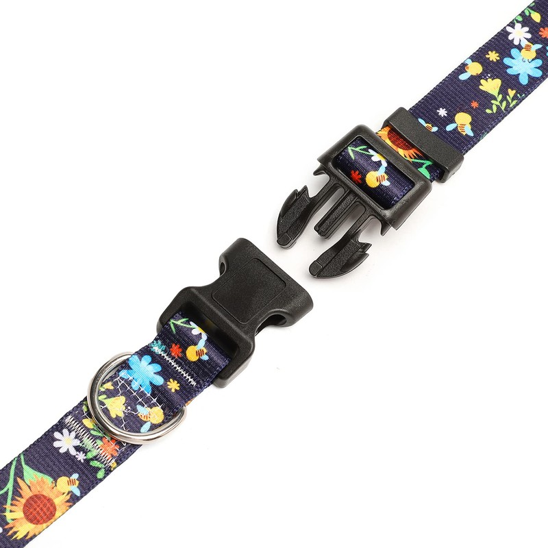 Mercano Adjustable Dog Collar - Special Design Patterns, Soft Nylon