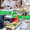 NutriChef 3 Tray Buffet Server & Hot Plate Food Warmer