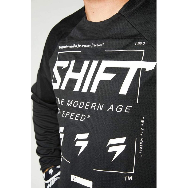 SHIFT 2021 White Label Jersey - Bliss (Large) (Black/White)