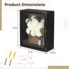 Black Deep Shadow Box Frame Display Case - 13 x