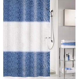 Kleine Wolke Ray PEVA Shower Curtain, Dark Blue, 180 x 200 cm