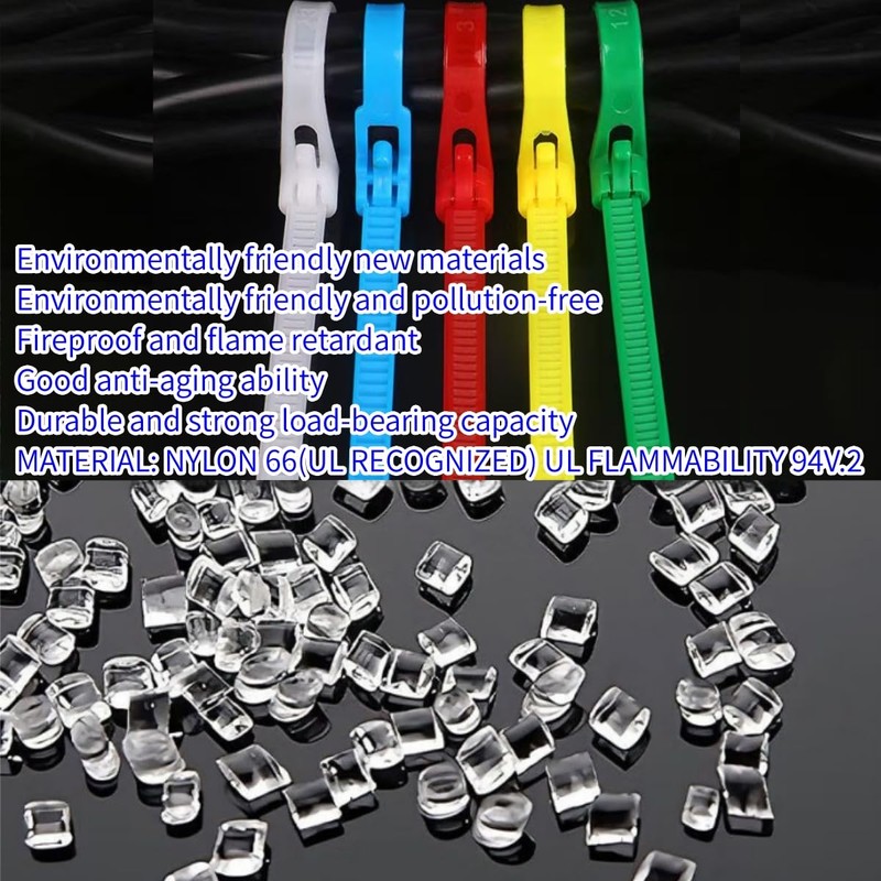 100 Pcs Releasable Reusable Zip Ties, 6 Inch Heavy Duty