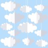 16 Pack 3D Cloud Ceiling Decorations - Hanging for Ceiling