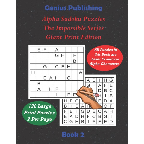 ALPHA Sudoku Puzzles - The Impossible Series - Giant Print