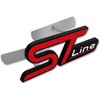 ST Line Emblem Metal Car Front Grille Decoration, Easy Installation,