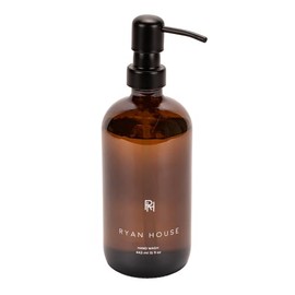 Ryan House Candles Amber Oud 12.5 ounce Nourishing and Refreshing Hand Soap In Recycled Glass Bottle with Pump For Kitchen or Bathroom