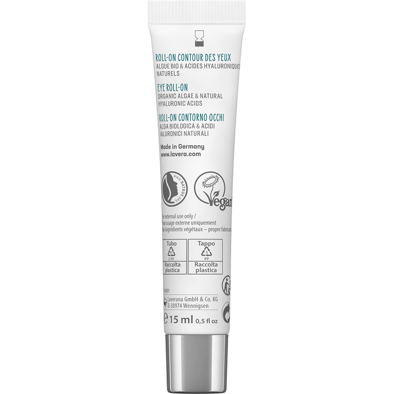 lavera Hydro Refresh Eye Roll-On - with Algae and Hyaluronic