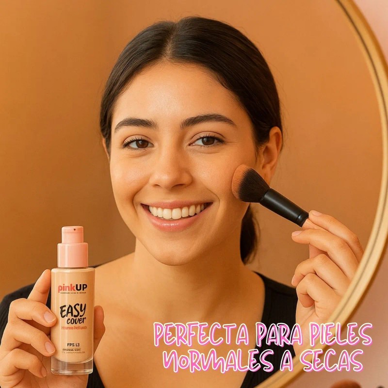 Pink Up, Maquillaje Liquido, Cobertura Media, Base De Agua