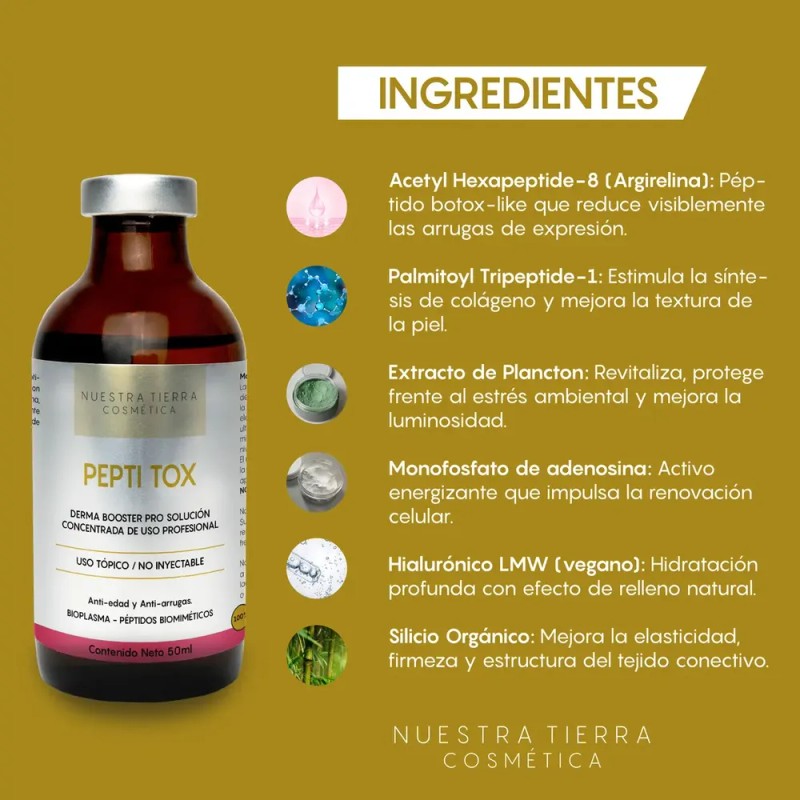 Vial Btox Argirelina Anti-arrugas Dermapen Momento de aplicación Día/Noche Tipo