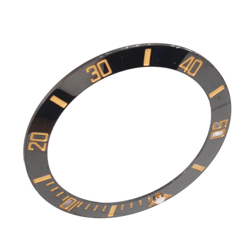 40mm Diameter Watch Bezel Insert Ring Clear Scale Luminous Ceramic