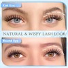 PHKERATA Natural Lash Clusters Wispy Eyelash Clusters, Eyelash Extensions C