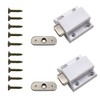 10 PCS White Plastic Magnetic Pressure Touch Release Catch Soft
