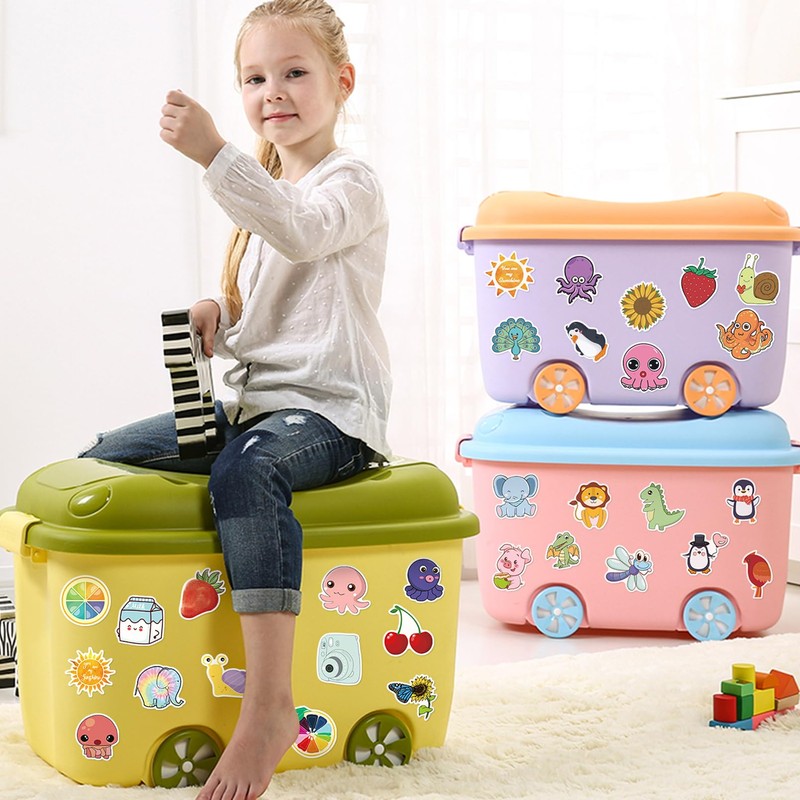 CUTELIILI Cute Waterproof Stickers, Water Bottle Stickers for Kids,Random Stickers
