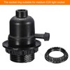 PATIKIL 3 Pcs E26 Light Socket Ring Lampshade Holder Adapter
