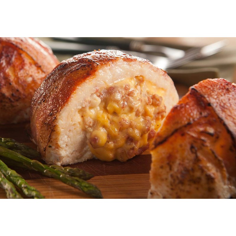 Burgers' Smokehouse Gourmet Stuffed and Bacon Wrapped Chicken Breast Filets