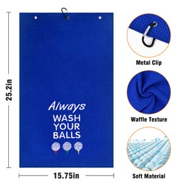 Valentines Day Gift for Him Funny Golf Gifts for Men Embroidered Golf Towels for Golf Bags with Clip Gag Golf Accessories Birthday Christmas Valentines Day Gifts for Him Boyfriend Husband Cadeau Homme