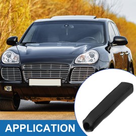 A ABSOPRO Car Handle Hand Brake for Honda Civic 2006-2011 Faux Leather Black