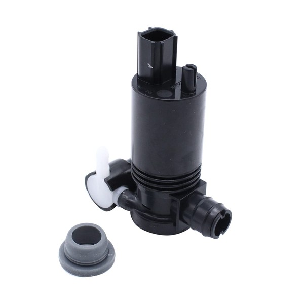 1 PC SHLPDFM Black Colour Windscreen Washer Pump Front Twin
