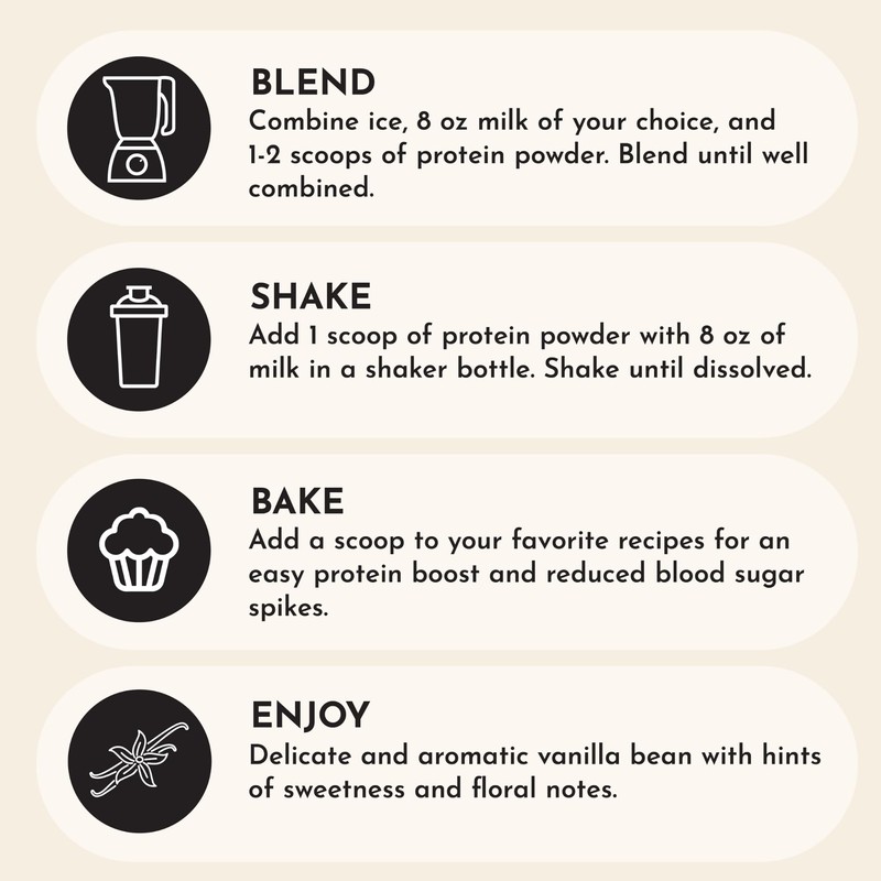 Just Ingredients Protein Powder | Vanilla Protein Powder Made with