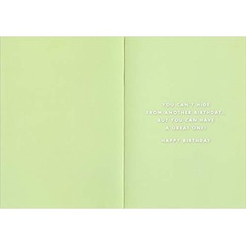 Designer Greetings Pig Hides Head Under Dirt Funny/Humorous Birthday Card