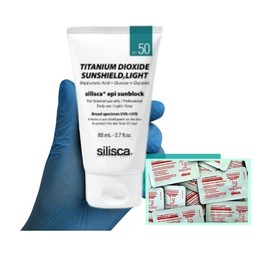 Silisca Siliska Sun Cream Light EPi Sunblock 80ml + Maximum Experience Kit / 실리스카 선크림 라이트 이피아이 선블럭 80ml+최대체험분키트