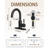 Fransiton Bathroom Faucets, Bar Sink Faucet Single Hole for Bathroom