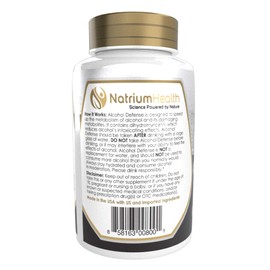 Alcohol Defense Capsules | 120 Count | Promotes Healthy Alcohol Metabolism | Contains Dihydromyricetin, Ginger Extract