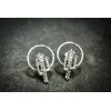 Mainland Silver Southwest Cactus Earrings • 925 Sterling Silver •