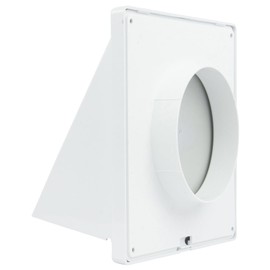 VONLIS Ventilation Grille Weather Protection Hood Ventilation Pipe ABS Diameter 80 100 110 120 125 150 160 Vonli Diameter 100 mm White