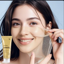 Turmeric Collagen Overnight Wrapping Peel Off Face Mask Pack, Night Wrapping Peel Off Mask for Glowing Skin, Hydrating Hydrolyzed Collagen, Improves Elasticity & firmnes Skin