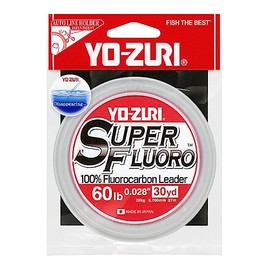 Yo-Zuri YZ-SF-60LB-NCL-30YD: Superfluoro 30Yd 60Lb, Natural Clear