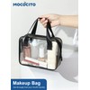 MOCOCITO Clear Travel Toiletries Bag with 100ml Travel Bottles Waterproof