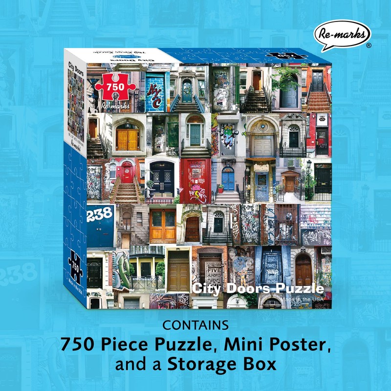 Re-Marks City Doors - Rompecabezas de 750 Piezas para Todas