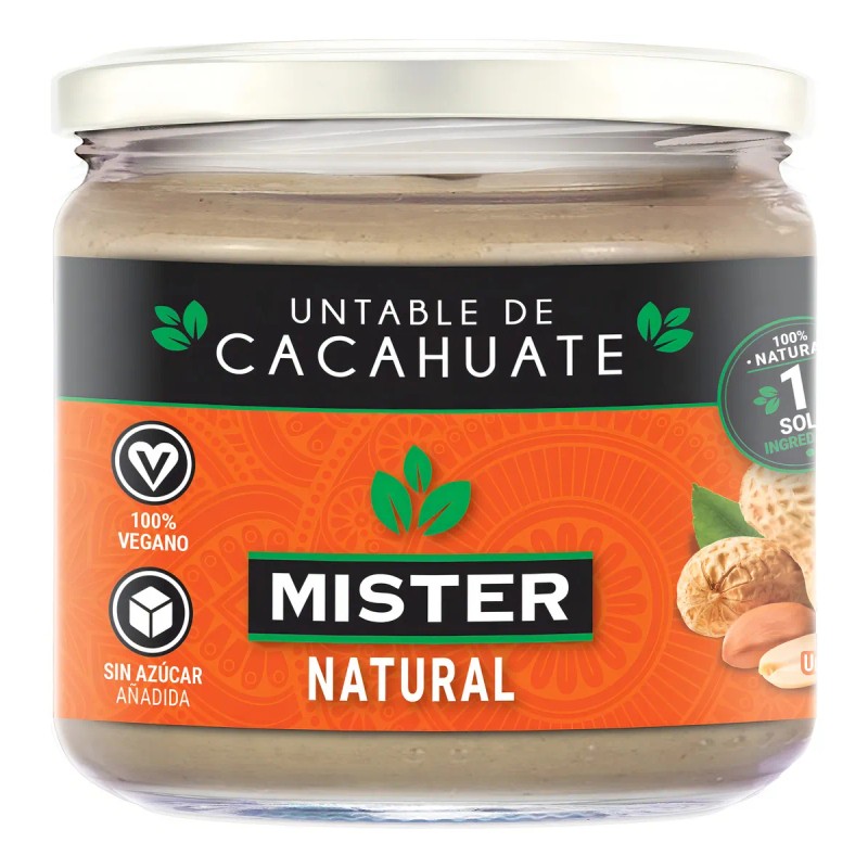 Crema Cacahuate Mister Gourmet Natural 320g