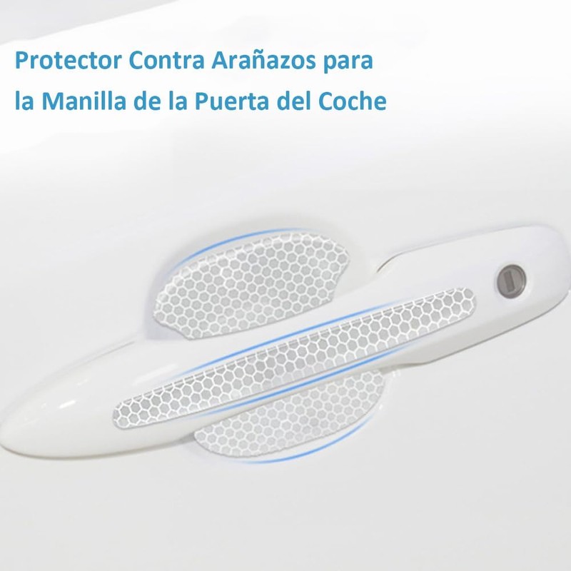 10 Piezas, Pegatinas de Manija de Puerta de Automóvil, Pegatinas