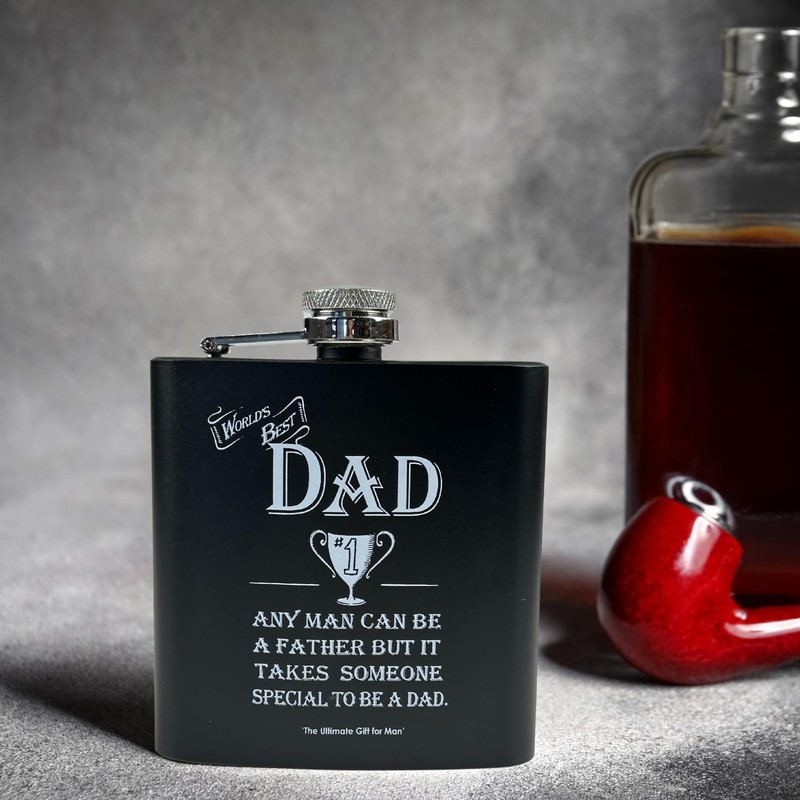 Arora Ultimate Gift for Man 8868 Dad Hip Flask, Multicolour,