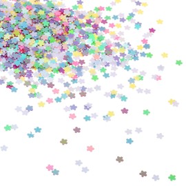 PATIKIL 30 Gram/1 Ounce Sequins and Spangles, 2Pcs Mixed Sequins for Crafts DIY Arts Wedding Celebration Supplies Greeting Card Decoration, Mix Colors Style 1, Flower