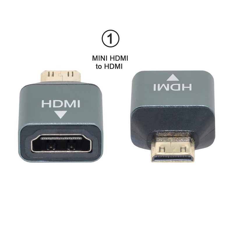 cablecc 3 Stück/Set Micro & Mini HDMI auf HDMI-kompatible 1.4