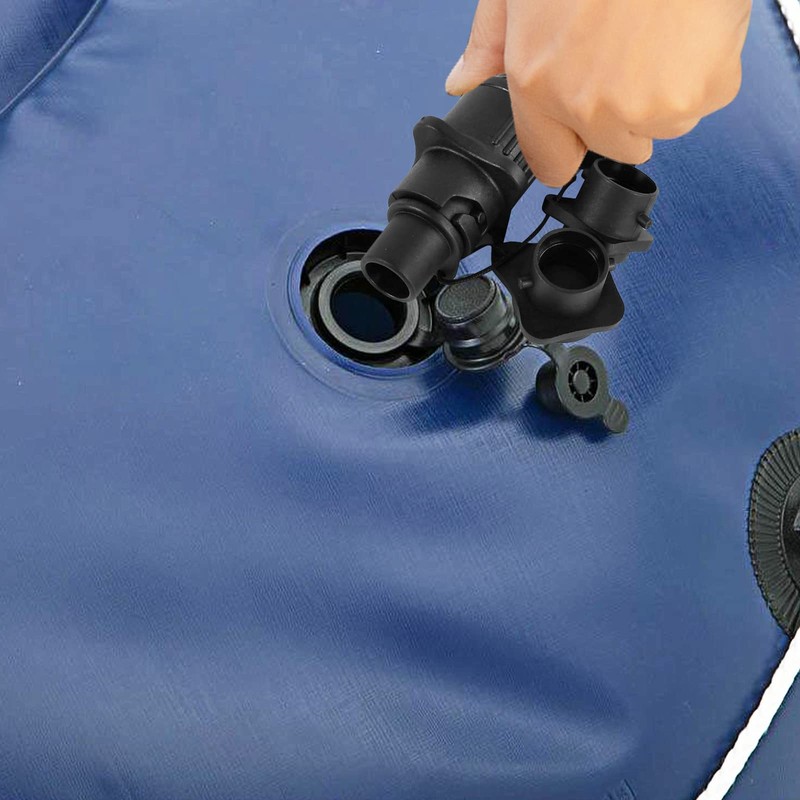 EKKONG Aufblasbarer Adapter, Pumpenadapter, Ventiladapter mit 4 Stück Luftdüse, Luftventil