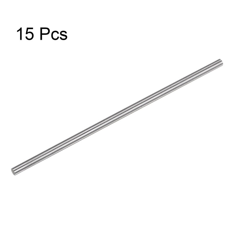 sourcing map 15 Pieces Round Rods 3.2mm x 100mm High
