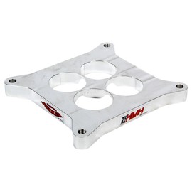 High Velocity Heads Carburetor Spacer, Super Sucker, 0.650 in Thick, 4 Hole, Square Bore, Aluminum, Polished, Each