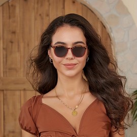 YIJIA-YOUNG 2-Pack Bifocal Reading Glasses for Women Men Sunglasses Readers with Spring Hingers Frame Retro Design (Blue&Green, 1, Diopters)