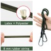 Elastic Bungee Cords, 4 Pcs Bungee Cords with Hooks,Heavy Duty