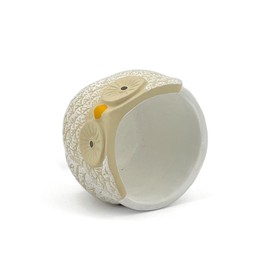 Owl Vase Hand Decorated Home Decoration for Flowers Plants Succulents Diameter 12cm (1, S)