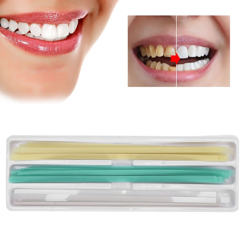 75pcs Dental Abrasive Strips Teeth Polishing Finishing Gloss Detal Supply